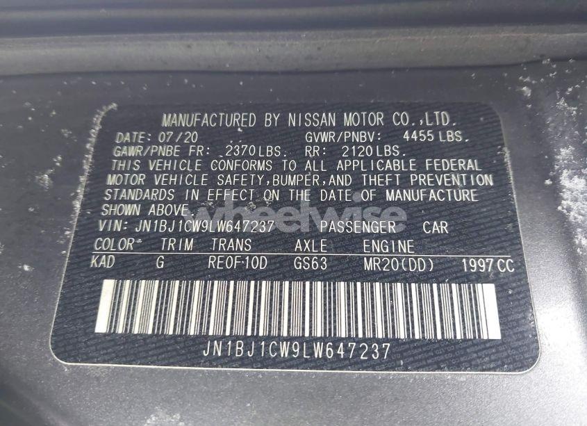 Photo 9 of 2020 Nissan Rogue SPORT S AWD XTRONIC CVT (VIN JN1BJ1CW9LW647237)