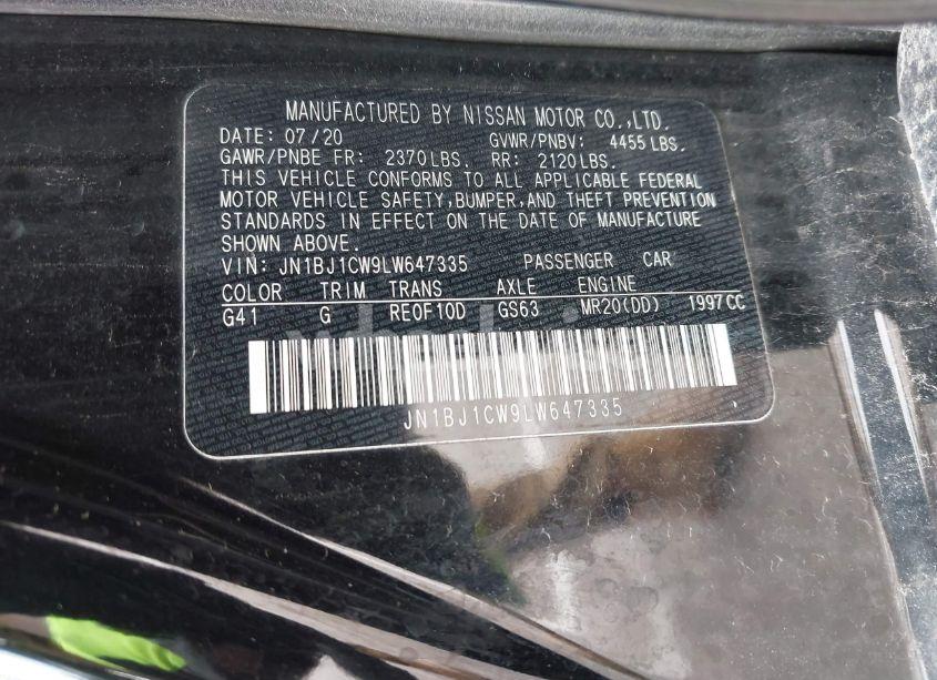 Photo 9 of 2020 Nissan Rogue SPORT S AWD XTRONIC CVT (VIN JN1BJ1CW9LW647335)