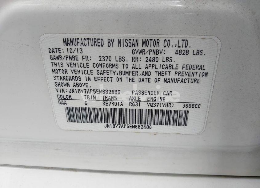 Photo 9 of 2014 Infiniti Q50 PREMIUM (VIN JN1BV7AP5EM682486)