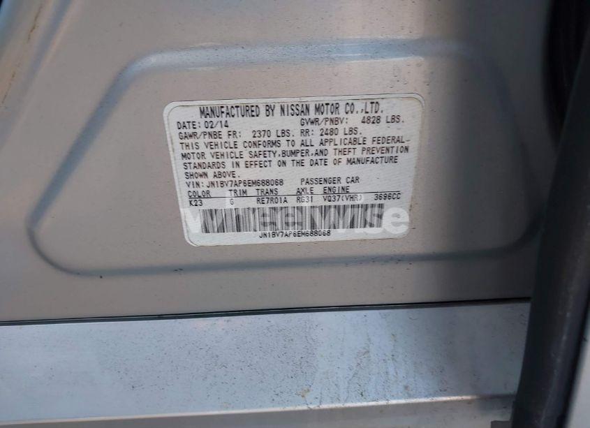 Photo 9 of 2014 Infiniti Q50 (VIN JN1BV7AP6EM688068)