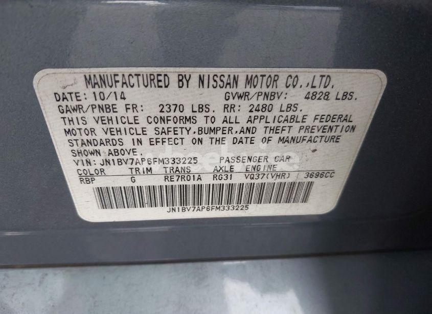 Photo 9 of 2015 Infiniti Q50 (VIN JN1BV7AP6FM333225)