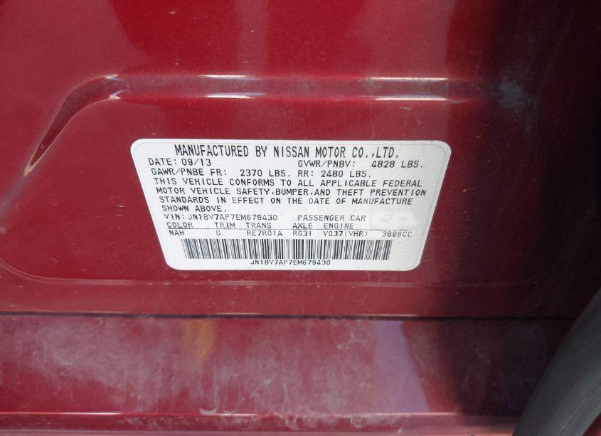 Photo 9 of 2014 Infiniti Q50 PREMIUM (VIN JN1BV7AP7EM679430)