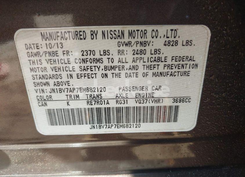 Photo 9 of 2014 Infiniti Q50 (VIN JN1BV7AP7EM682120)