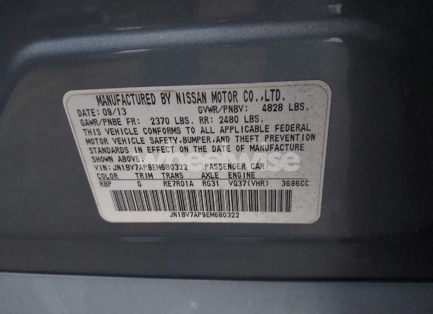 Photo 9 of 2014 Infiniti Q50 SPORT (VIN JN1BV7AP9EM680322)