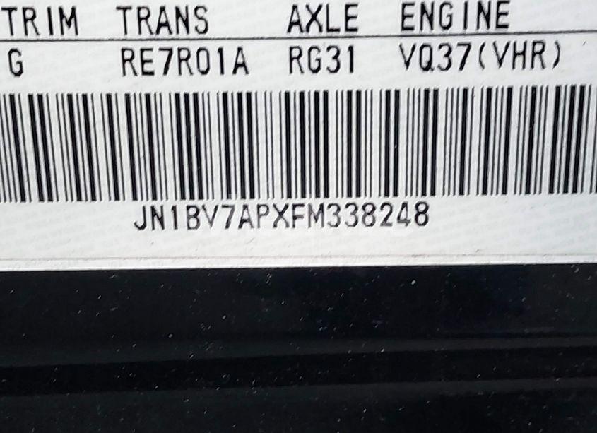 Photo 9 of 2015 Infiniti Q50 (VIN JN1BV7APXFM338248)