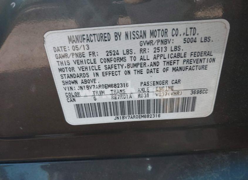 Photo 9 of 2014 Infiniti Q50 SPORT (VIN JN1BV7AR0EM682316)