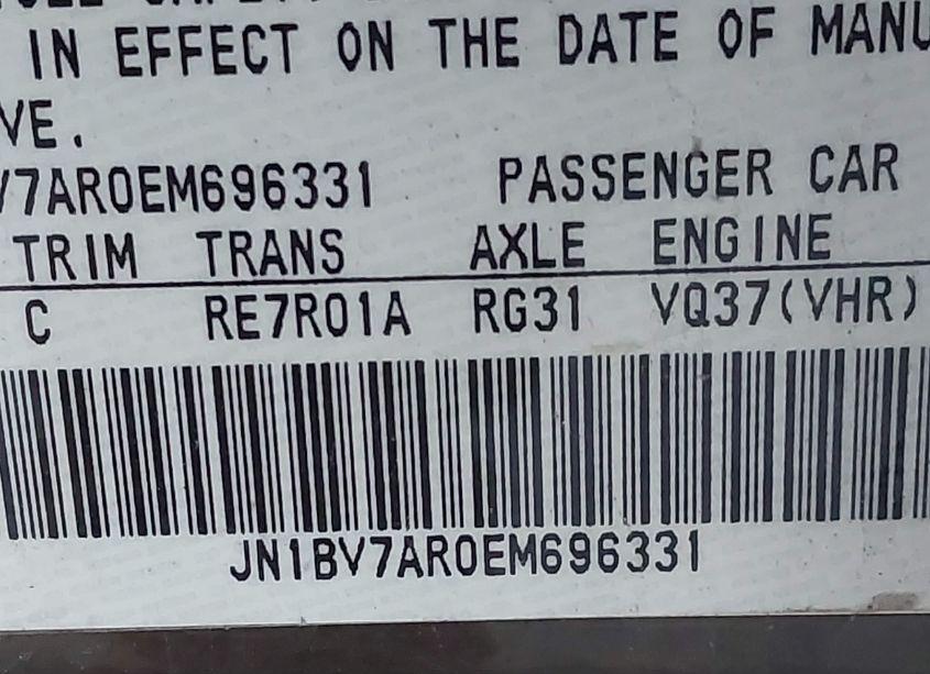 Photo 9 of 2014 Infiniti Q50 PREMIUM (VIN JN1BV7AR0EM696331)