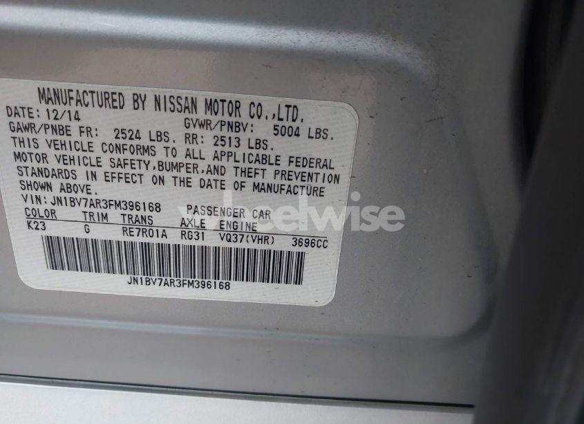 Photo 9 of 2015 Infiniti Q50 (VIN JN1BV7AR3FM396168)