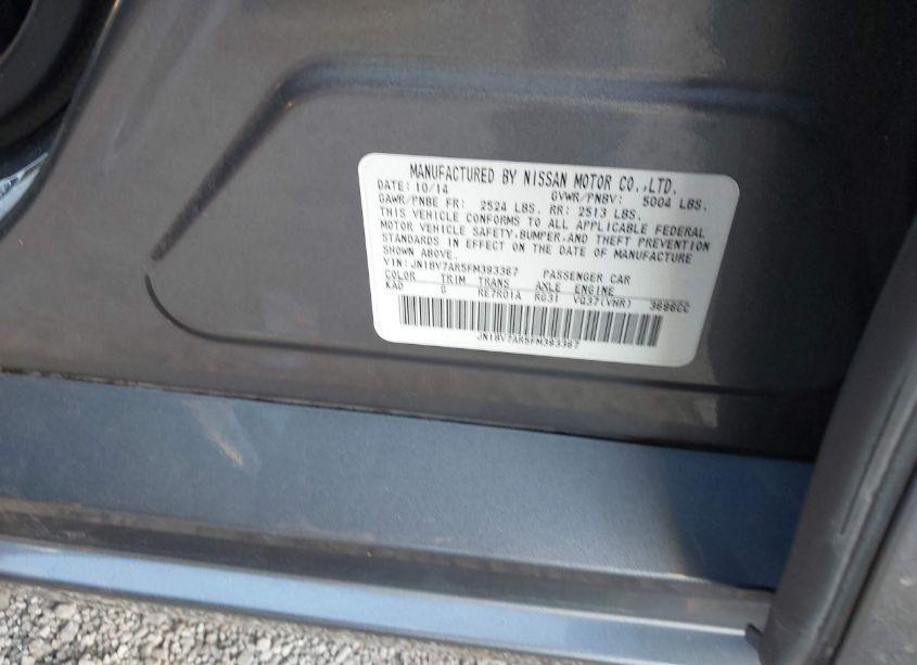 Photo 9 of 2015 Infiniti Q50 (VIN JN1BV7AR5FM393367)