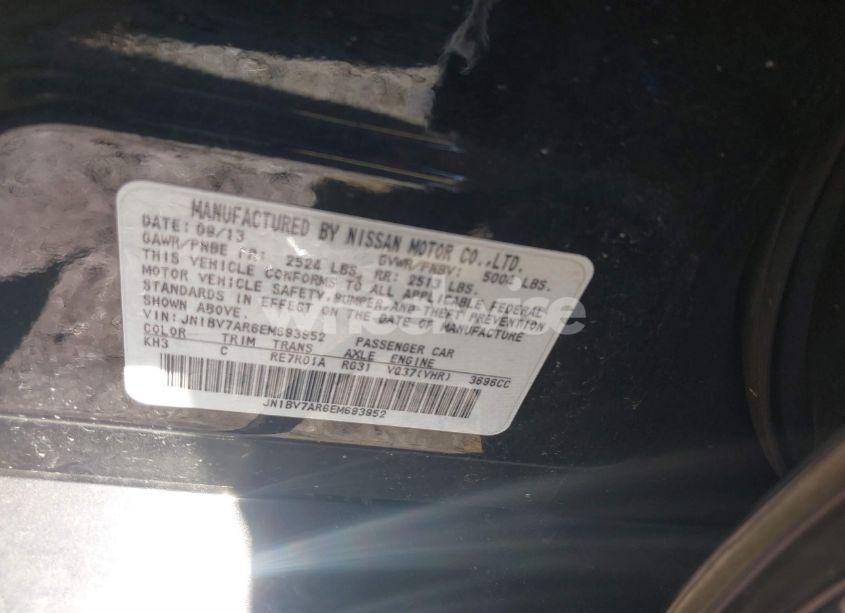 Photo 9 of 2014 Infiniti Q50 PREMIUM (VIN JN1BV7AR6EM693952)