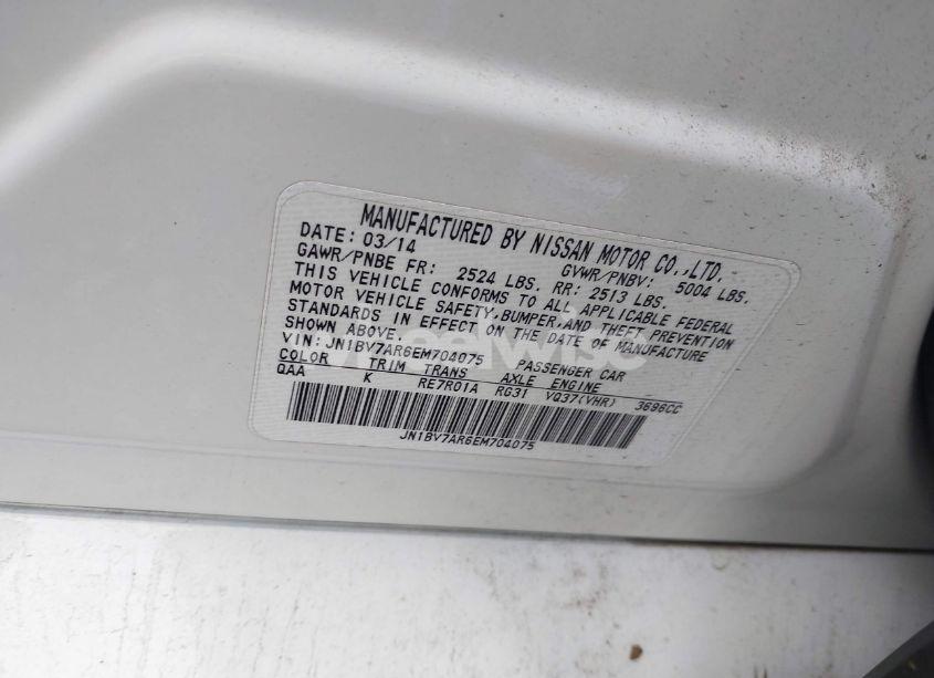 Photo 9 of 2014 Infiniti Q50 SPORT (VIN JN1BV7AR6EM704075)