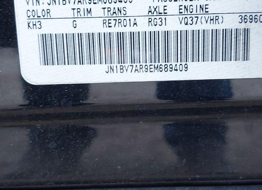 Photo 9 of 2014 Infiniti Q50 PREMIUM (VIN JN1BV7AR9EM689409)