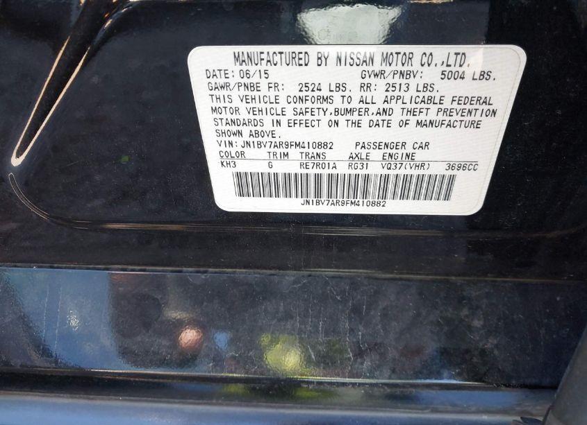 Photo 9 of 2015 Infiniti Q50 (VIN JN1BV7AR9FM410882)