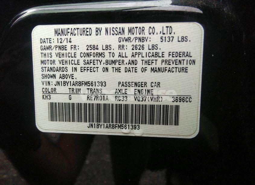 Photo 9 of 2015 Infiniti Q70 3.7X (VIN JN1BY1AR8FM561393)