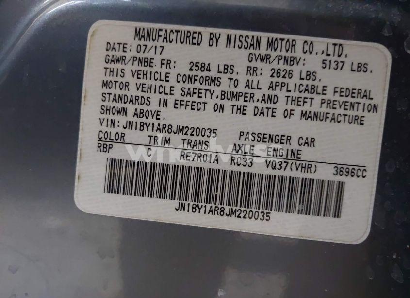 Photo 9 of 2018 Infiniti Q70 3.7X LUXE (VIN JN1BY1AR8JM220035)