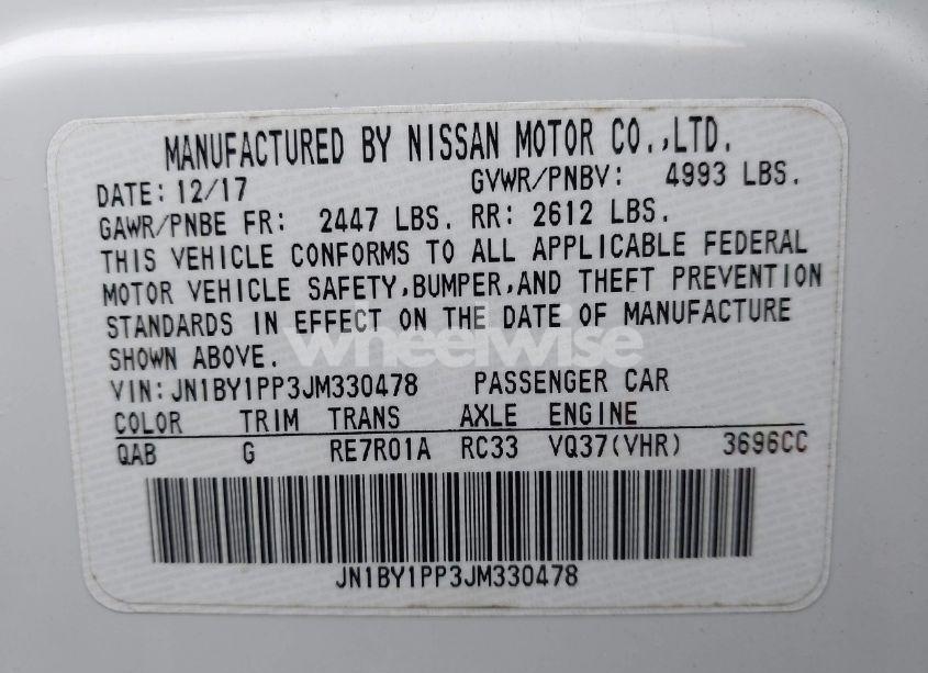 Photo 9 of 2018 Infiniti Q70l 3.7 LUXE (VIN JN1BY1PP3JM330478)