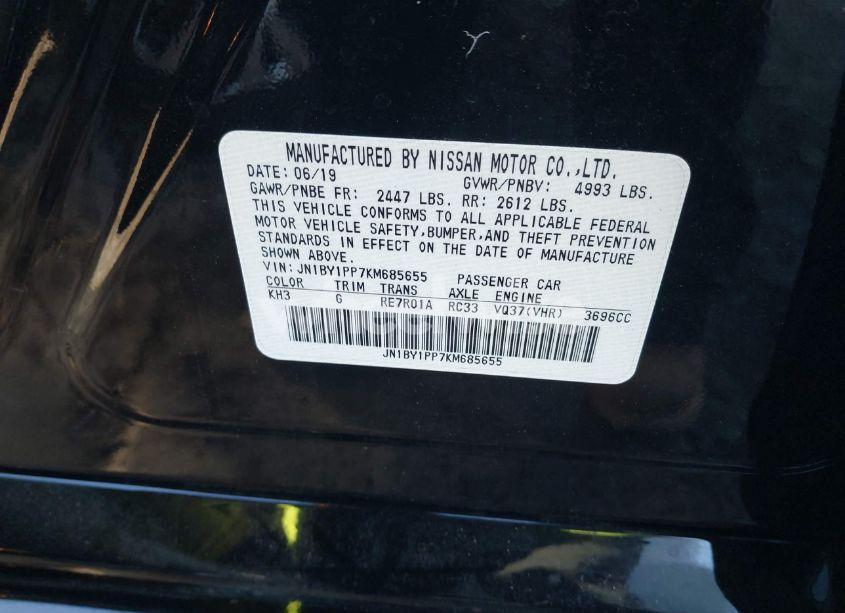 Photo 9 of 2019 Infiniti Q70l 3.7 LUXE (VIN JN1BY1PP7KM685655)