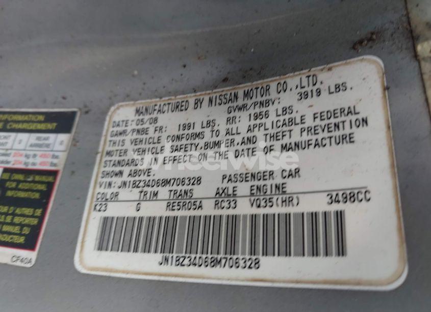 Photo 9 of 2008 Nissan 350z ENTHUSIAST (VIN JN1BZ34D68M706328)