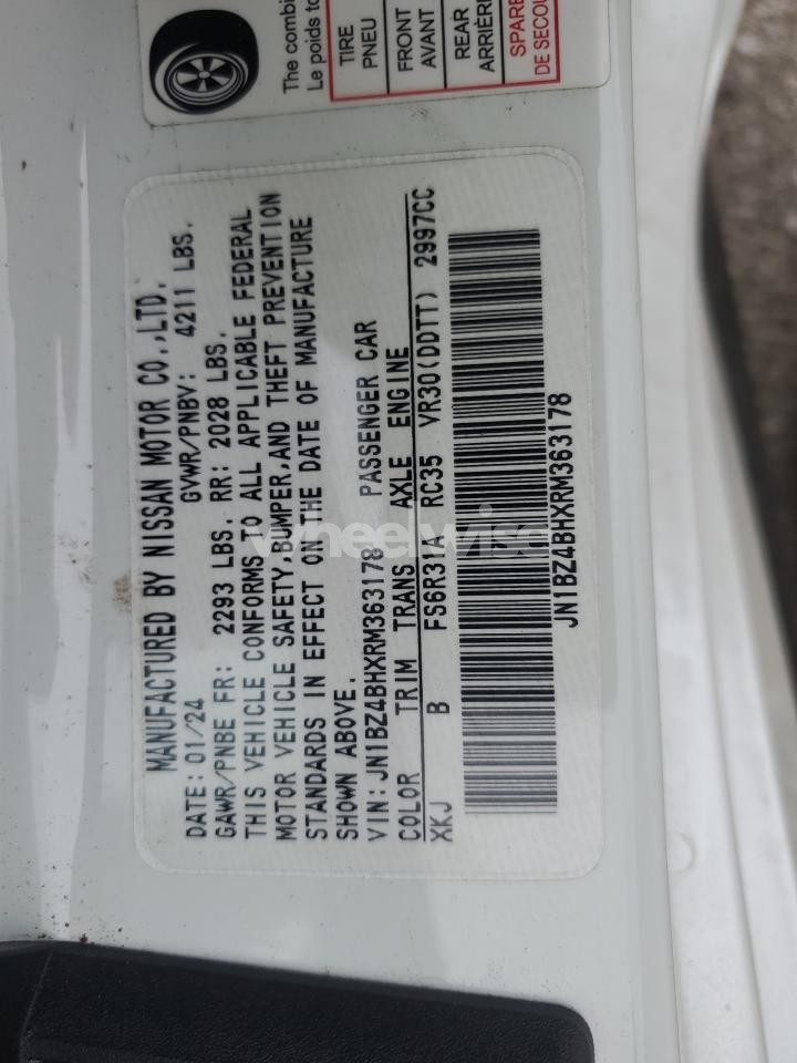 Photo 13 of 2024 NISSAN Z PERFORMANCE (VIN JN1BZ4BHXRM363178)