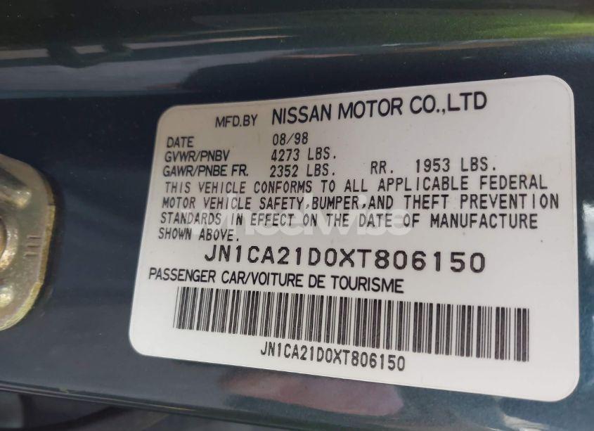 Photo 9 of 1999 Nissan Maxima GLE/GXE/SE/SE-L (VIN JN1CA21D0XT806150)