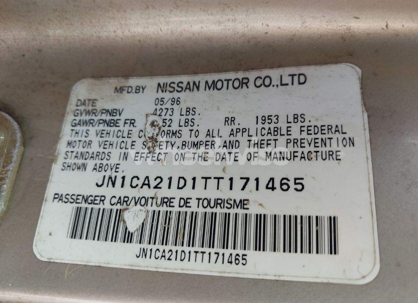 Photo 9 of 1996 Nissan Maxima GLE/GXE/SE (VIN JN1CA21D1TT171465)