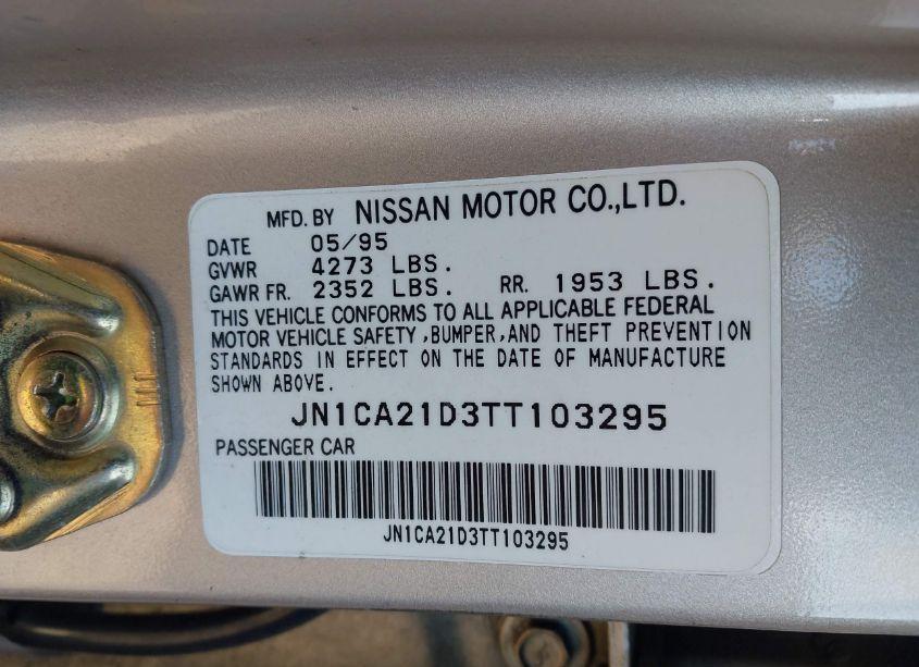 Photo 9 of 1996 Nissan Maxima GLE/GXE/SE (VIN JN1CA21D3TT103295)