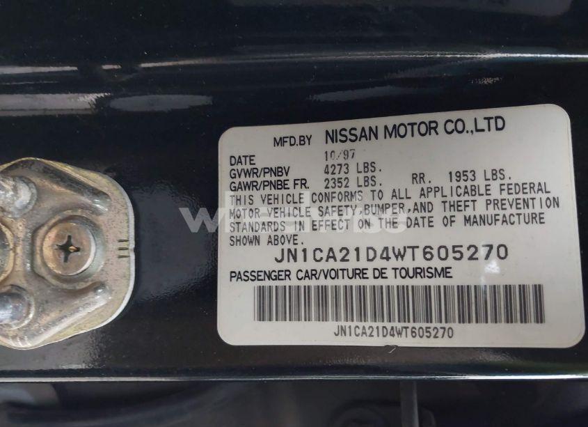 Photo 9 of 1998 Nissan Maxima GLE/GXE/SE (VIN JN1CA21D4WT605270)