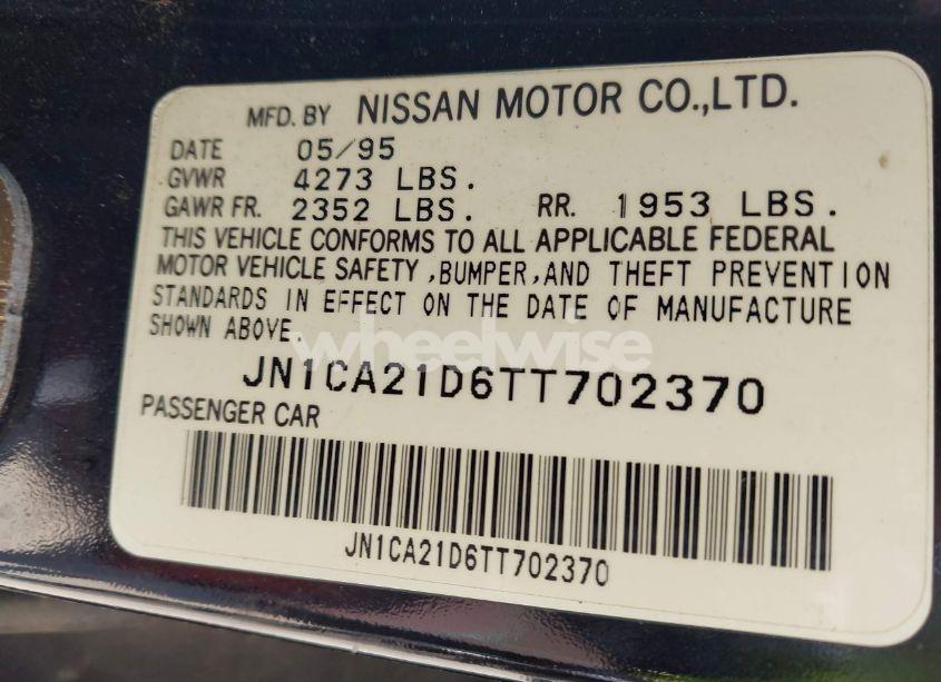 Photo 9 of 1996 Nissan Maxima GLE/GXE/SE (VIN JN1CA21D6TT702370)