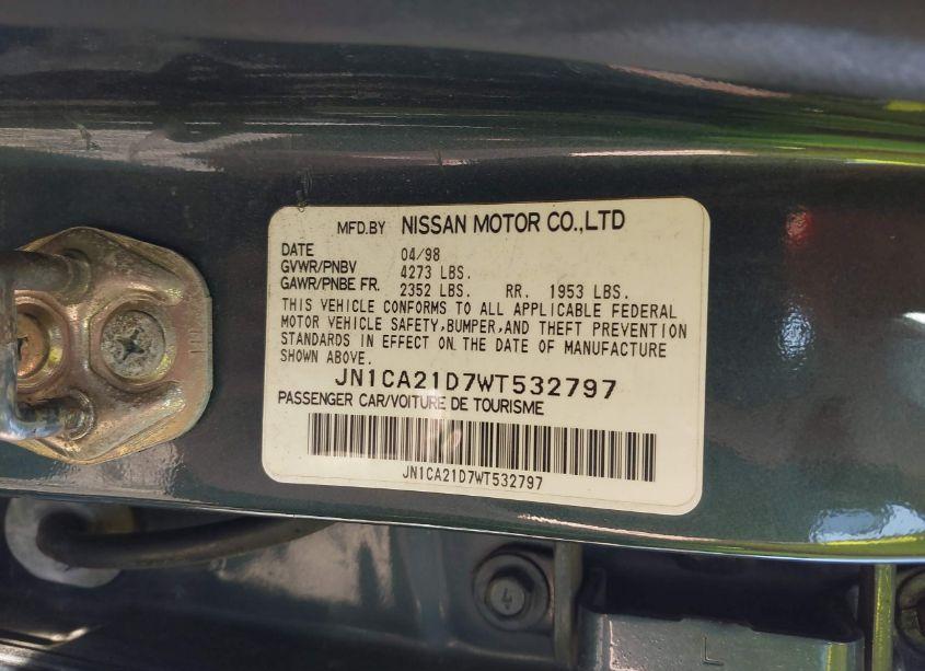 Photo 9 of 1998 Nissan Maxima GLE/GXE/SE (VIN JN1CA21D7WT532797)