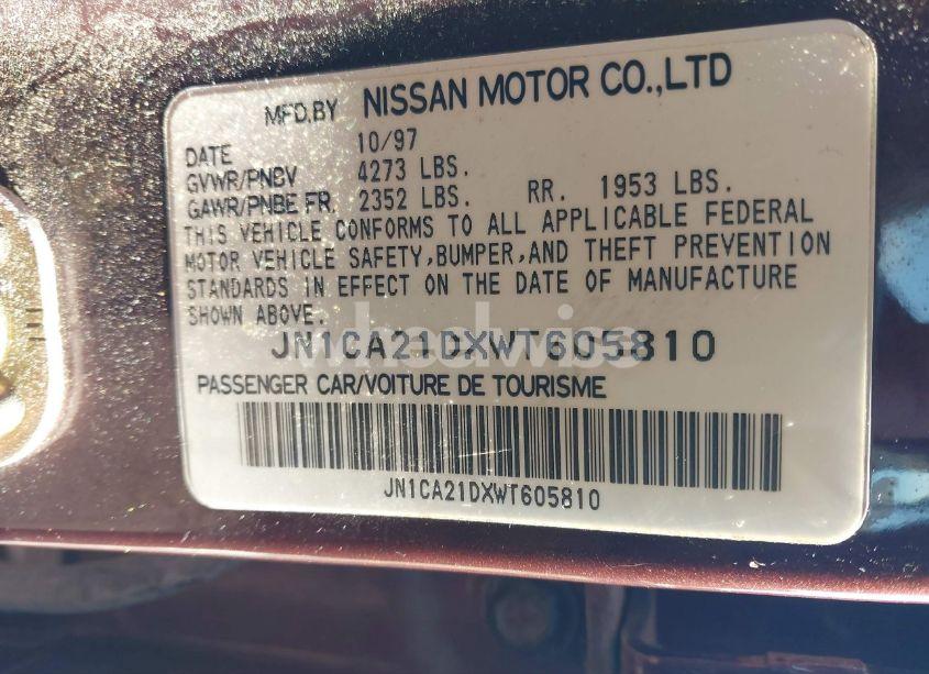 Photo 9 of 1998 Nissan Maxima GLE/GXE/SE (VIN JN1CA21DXWT605810)