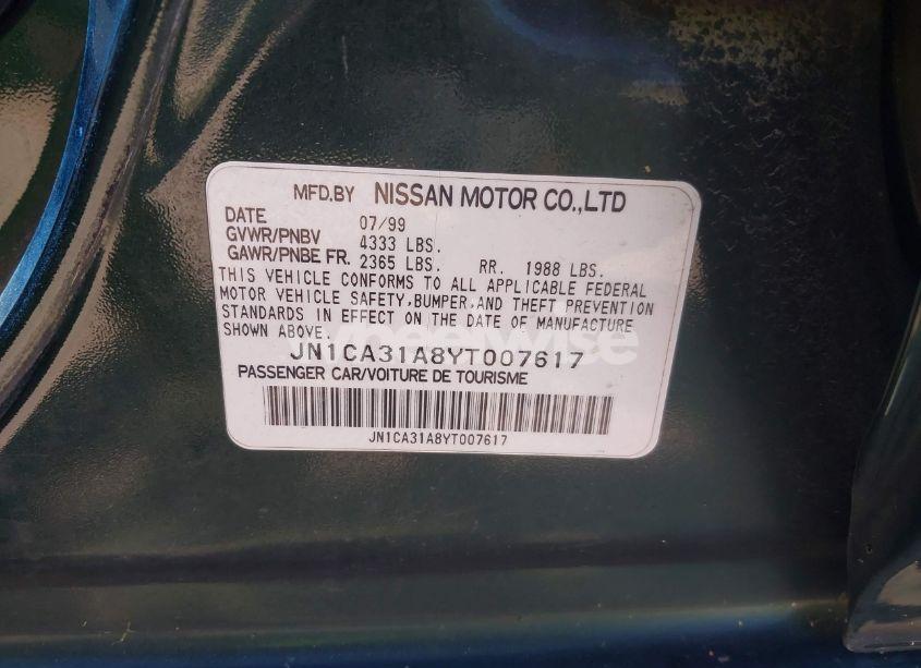 Photo 9 of 2000 Nissan Maxima GLE/GXE/SE (VIN JN1CA31A8YT007617)