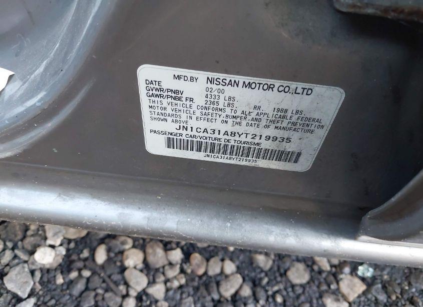 Photo 9 of 2000 Nissan Maxima GLE/GXE/SE (VIN JN1CA31A8YT219935)