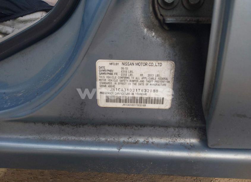 Photo 9 of 2001 Nissan Maxima SE (VIN JN1CA31D21T632188)