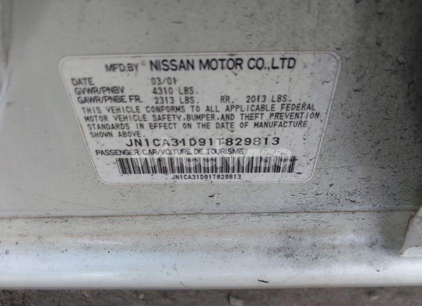 Photo 9 of 2001 Nissan Maxima SE (VIN JN1CA31D91T829813)