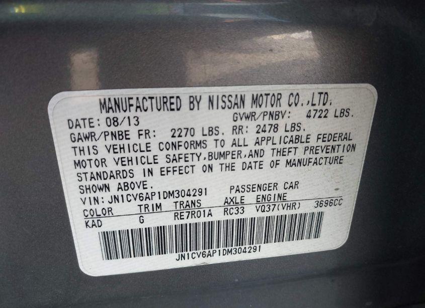 Photo 9 of 2013 Infiniti G37 JOURNEY (VIN JN1CV6AP1DM304291)