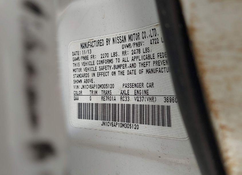 Photo 9 of 2013 Infiniti G37 JOURNEY (VIN JN1CV6AP1DM305120)