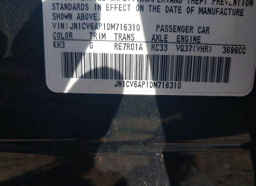 Photo 9 of 2013 Infiniti G37 JOURNEY (VIN JN1CV6AP1DM716310)