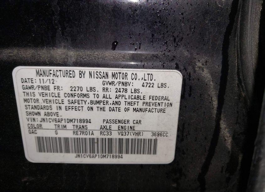 Photo 9 of 2013 Infiniti G37 JOURNEY (VIN JN1CV6AP1DM718994)