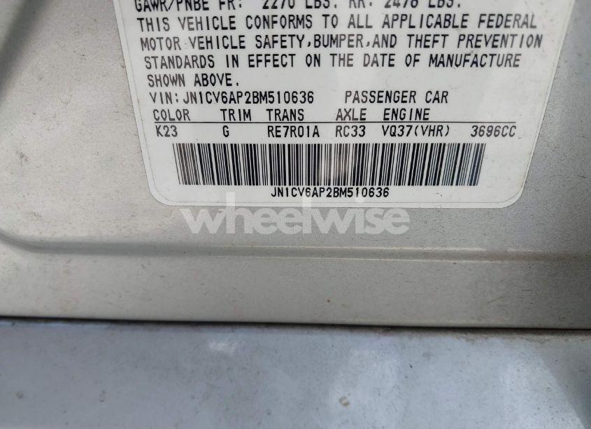 Photo 9 of 2011 Infiniti G37 JOURNEY (VIN JN1CV6AP2BM510636)