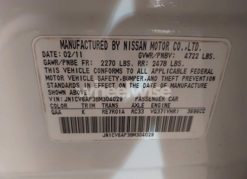 Photo 9 of 2011 Infiniti G37 JOURNEY (VIN JN1CV6AP3BM304029)