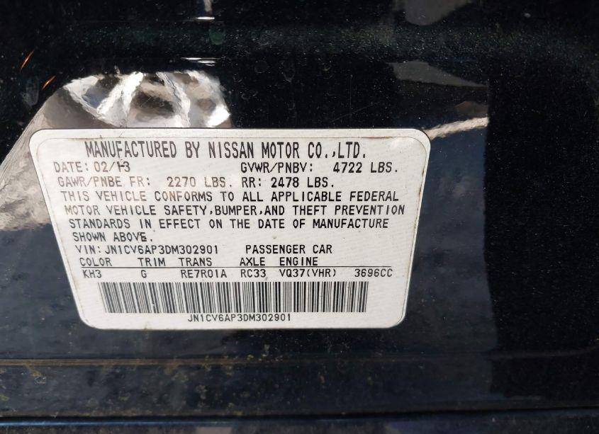 Photo 9 of 2013 Infiniti G37 JOURNEY (VIN JN1CV6AP3DM302901)