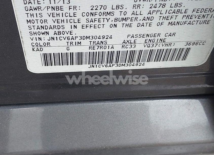 Photo 9 of 2013 Infiniti G37 JOURNEY (VIN JN1CV6AP3DM304924)