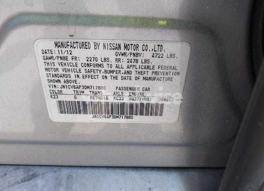 Photo 9 of 2013 Infiniti G37 JOURNEY (VIN JN1CV6AP3DM717880)