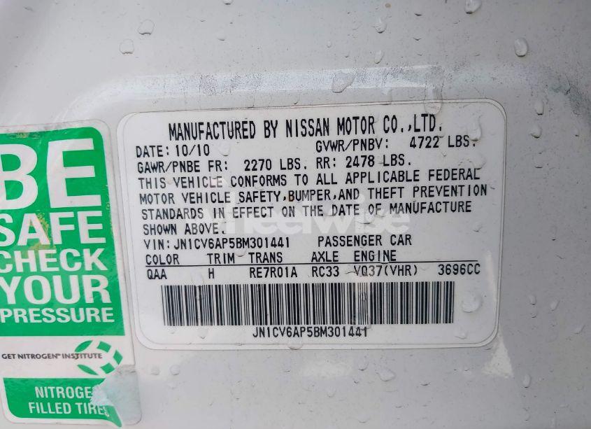 Photo 9 of 2011 Infiniti G37 JOURNEY (VIN JN1CV6AP5BM301441)