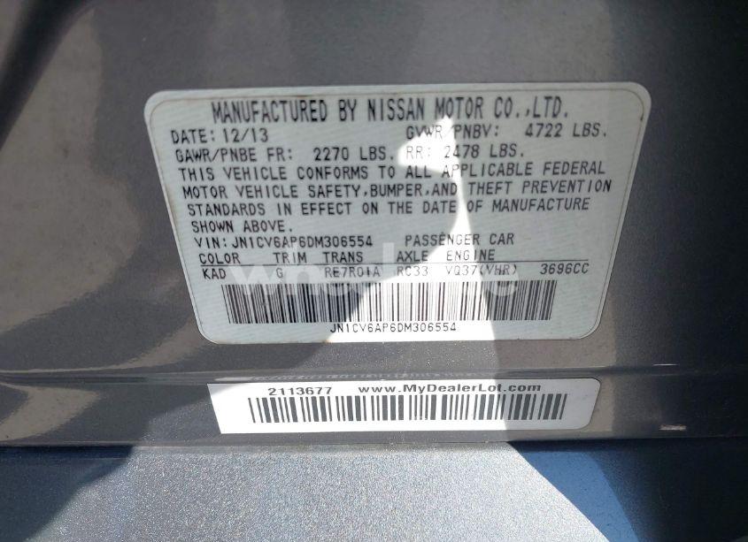 Photo 9 of 2013 Infiniti G37 JOURNEY (VIN JN1CV6AP6DM306554)