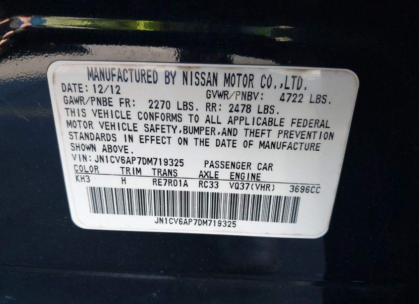 Photo 9 of 2013 Infiniti G37 JOURNEY (VIN JN1CV6AP7DM719325)