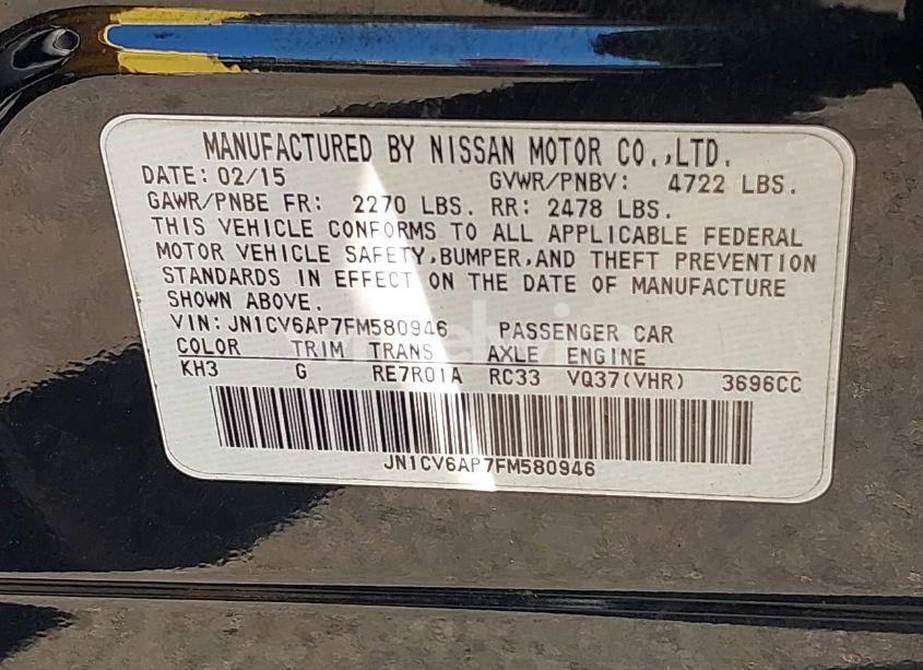 Photo 9 of 2015 Infiniti Q40 N/A (VIN JN1CV6AP7FM580946)