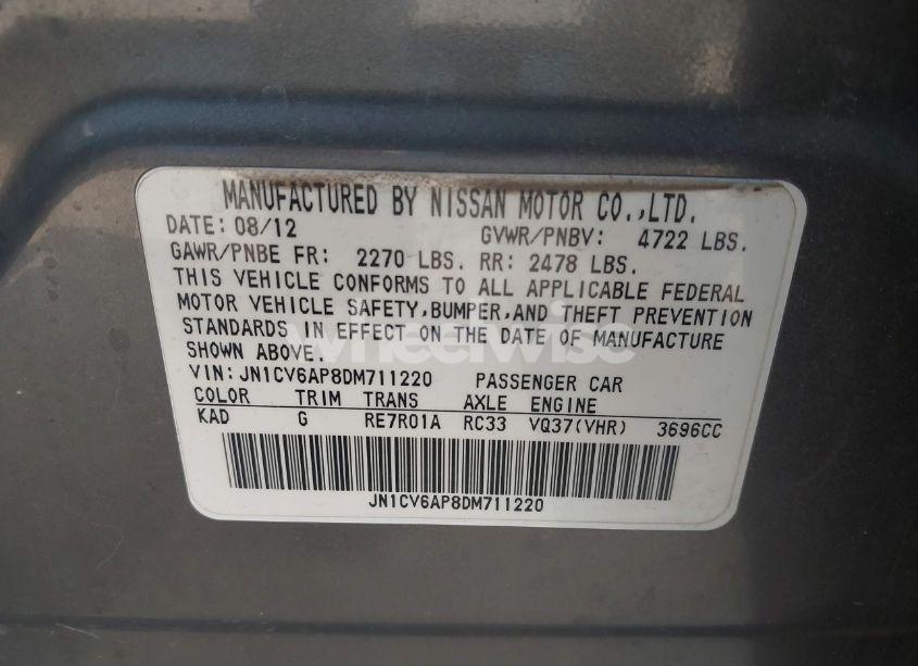 Photo 9 of 2013 Infiniti G37 JOURNEY (VIN JN1CV6AP8DM711220)