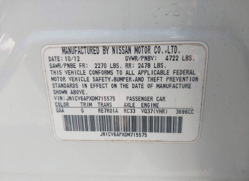 Photo 9 of 2013 Infiniti G37 JOURNEY (VIN JN1CV6APXDM715575)