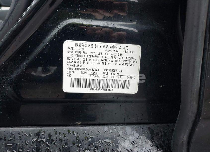 Photo 9 of 2010 Infiniti G37x (VIN JN1CV6AR0AM452543)